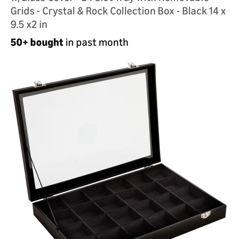 Black Jewelry Organizer Box